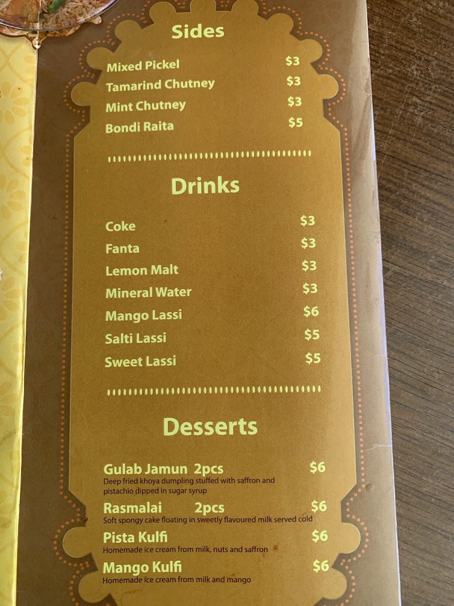 Menu Agra Sweets-10